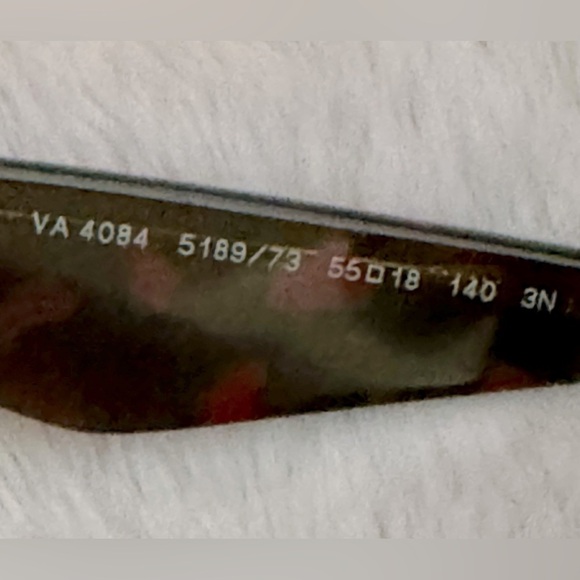 VALENTINO GARAVANI Logo Women’s 55mm Cat Eye Sunglasses In Red Havana NEW in Box - Picture 10 of 12